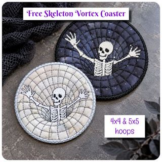 Free In the hoop Skeleton Vortex Coaster
